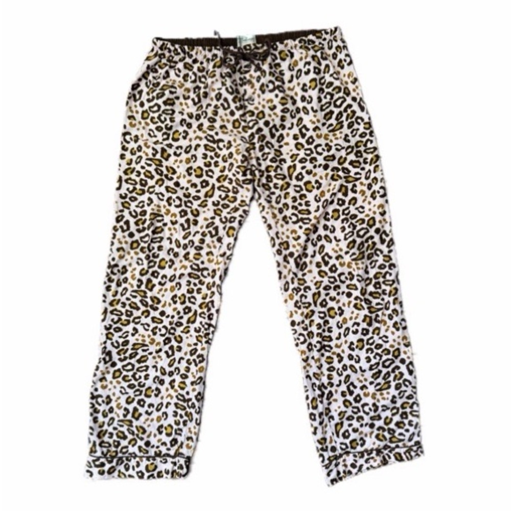 PJ Salvage size L Leopard Print pink & brown Pajama Pants Y2K - Picture 3 of 5